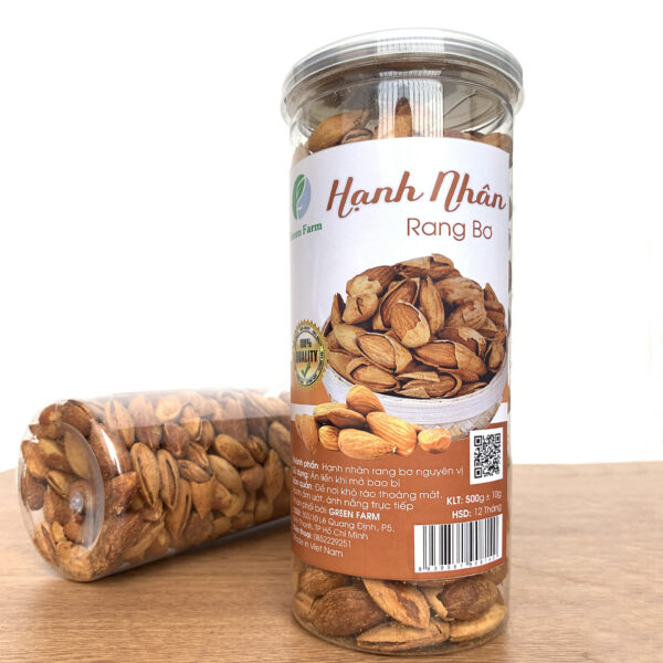 hanh nhan rang bo 500g 2 hop