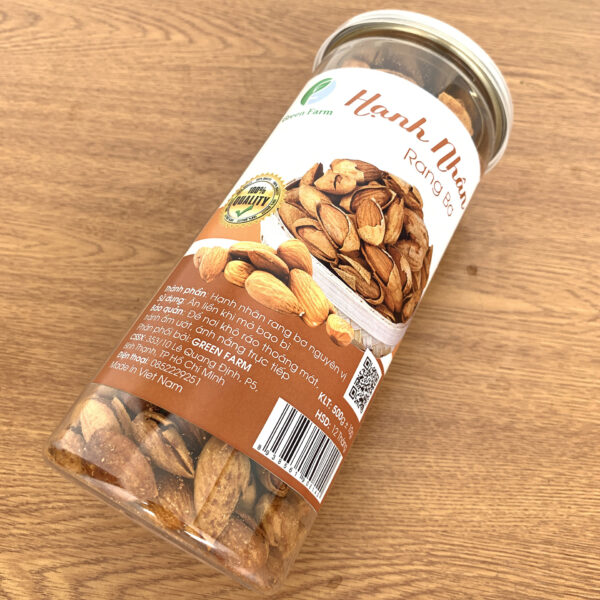 hanh nhan rang bo 500g green farm