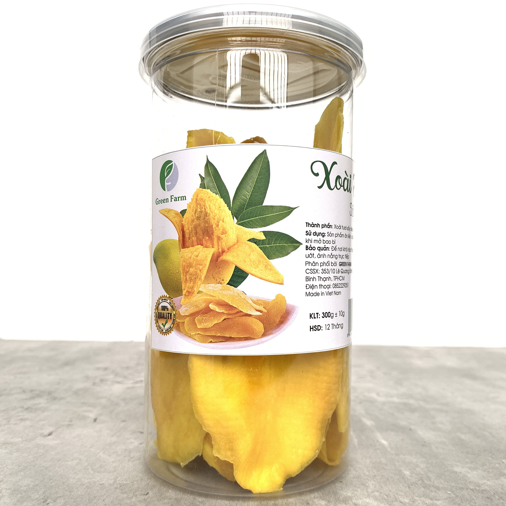 xoai tuoi say deo green farm 500g